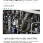ブラジルコストが１・７兆レアルに達したと報じる１７日付オ・グローボサイトの記事の一部