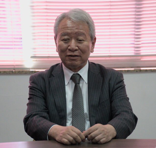 インタビューに応じた田中理事長（ＪＩＣＡ提供）