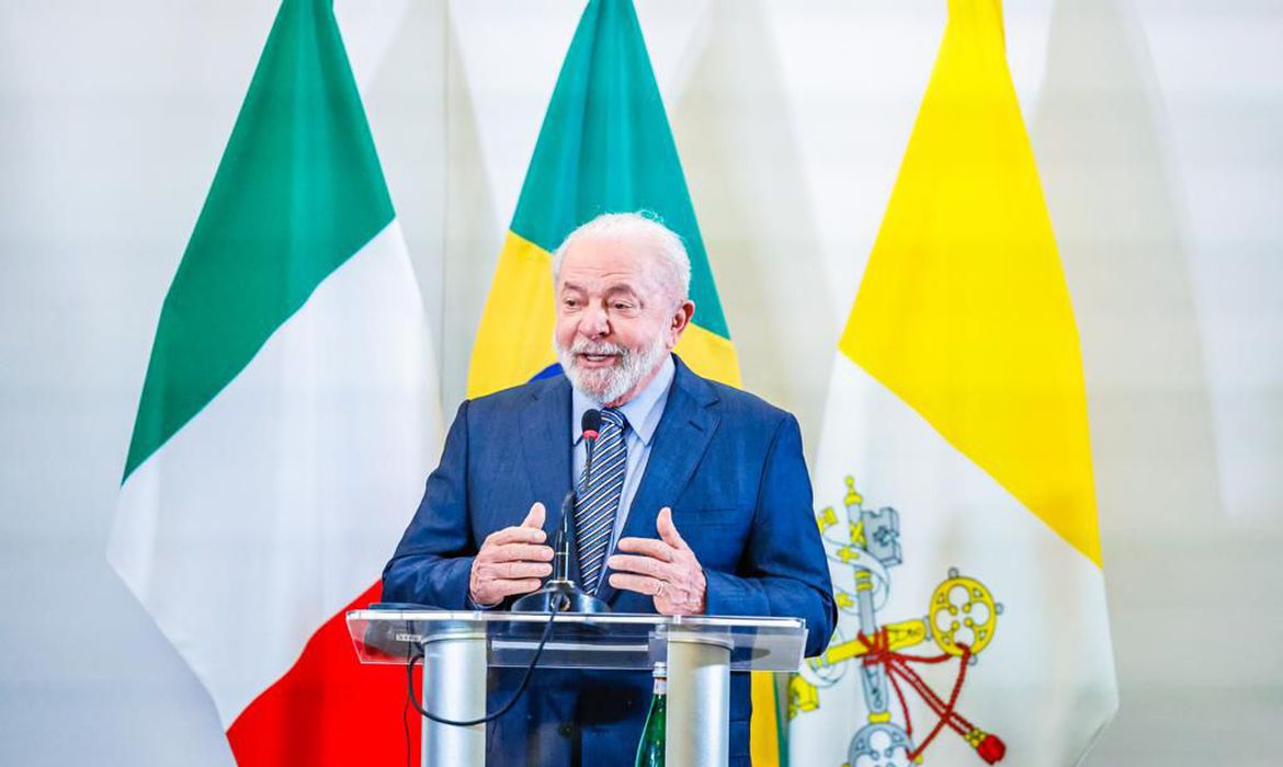 イタリアで基本金利据え置きを批判するルーラ大統領（Ricardo Stuckert/PR）