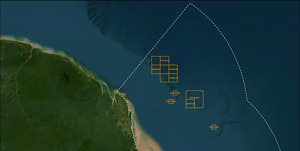 ペトロブラスが探査許可を要請したが断られた地域（Divulgação/Ibama）