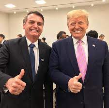 トランプ氏とボルソナロ氏（TV Brasil）