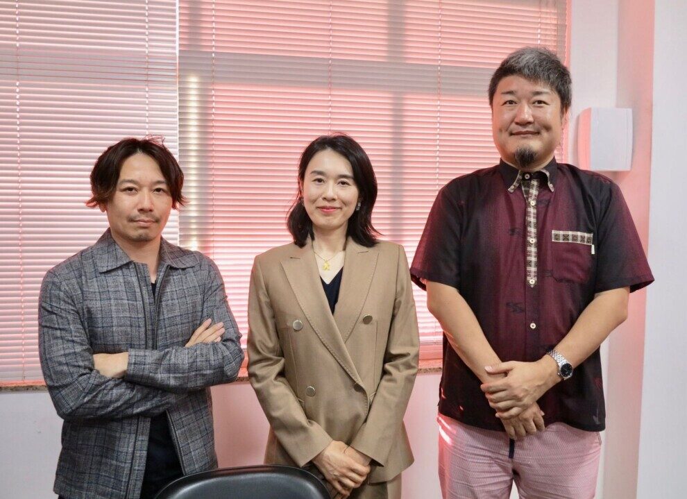 倉智、梶田、常盤木氏（左から）