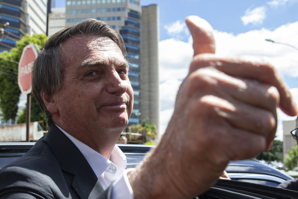 ボルソナロ氏（４月２６日、ブラジリア、Foto: Marcelo Camargo/Agência Brasil）