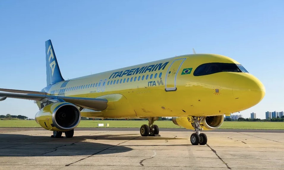 イタペミリン航空の航空機（Itapemirim Transportes Aéreos/ Divulgação）