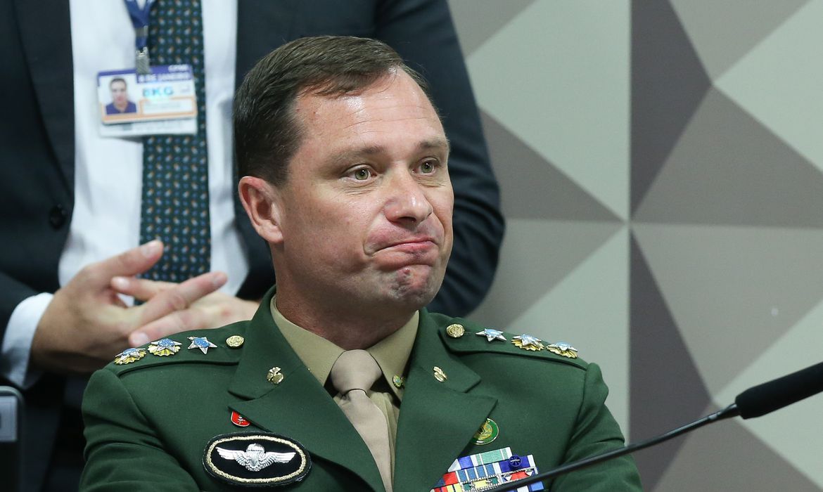 軍服でＣＰＭＩに参加したが黙秘を貫いたシジ容疑者（©Lula Marques/Agencia Brasil）