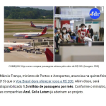 港湾航空相がヴォア・ブラジルについて公表したと報じる１６日付ｆｄｒサイトの記事の一部