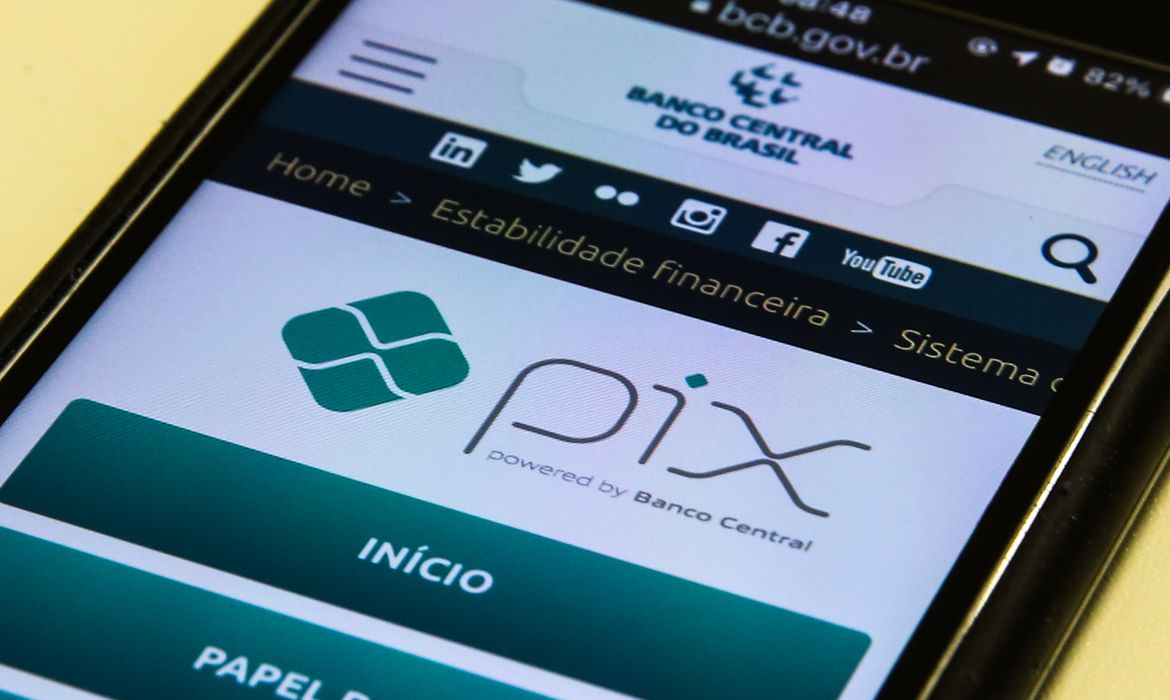 ＰＩＸの画面（©Marcello Casal Jr/Agencia Brasil）