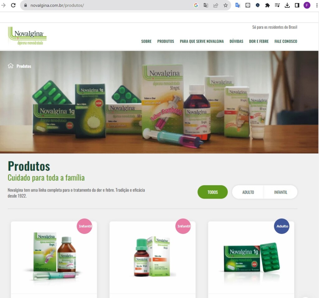 Ｎｏｖａｌｇｉｎａを作る製薬会社のサイト