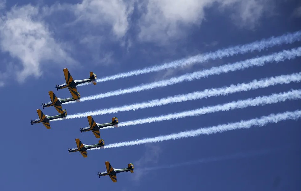 ２０１９年の独立記念日の航空ショー（© Marcelo Camargo/Agência Brasil）