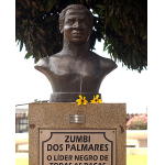 首都のズンビー・ドス・パウマレス胸像（Elza Fiúza/ABr, via Wikimedia Commons）