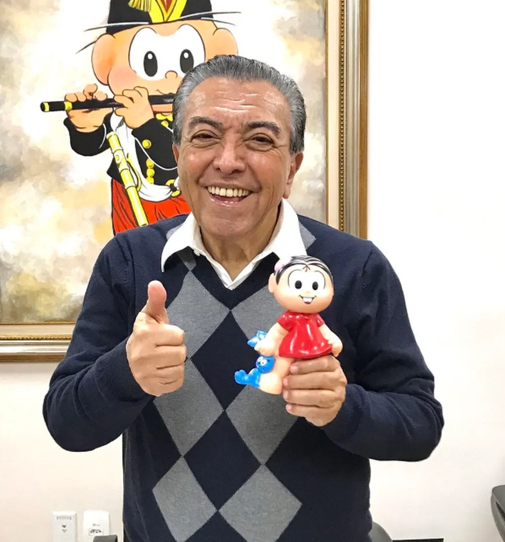 マウリシオ・デ・ソウザとモニカ（Reprodução/Rede social）