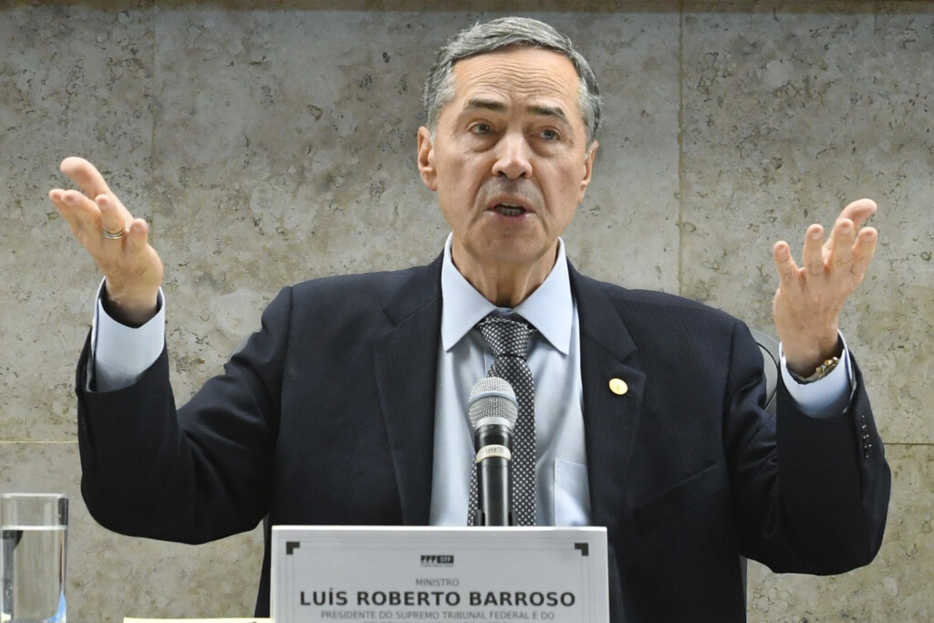 9月29日、最高裁長官就任の記者会見でロベルト・バローゾ氏(Foto: Carlos Moura/SCO/STF)