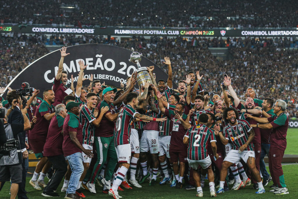 優勝を喜ぶフルミネンセ（Lucas Merçon/Fluminense F.C.）