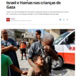 戦争がガザ地区の子供達に与える残忍な影響について報じる１０月２５日付Ｇ１サイトの記事（ＢＢＣブラジルの転載）の一部