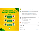 ブラジル女子サッカー代表インスタグラムの投稿