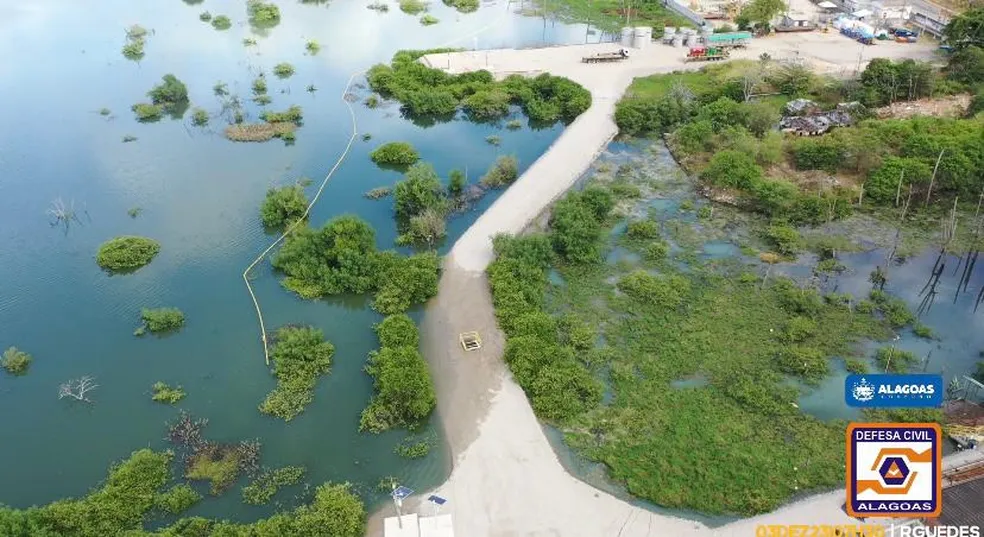 地盤沈下が最も深刻なムタンジェ地区（Defesa Civil de Alagoas）