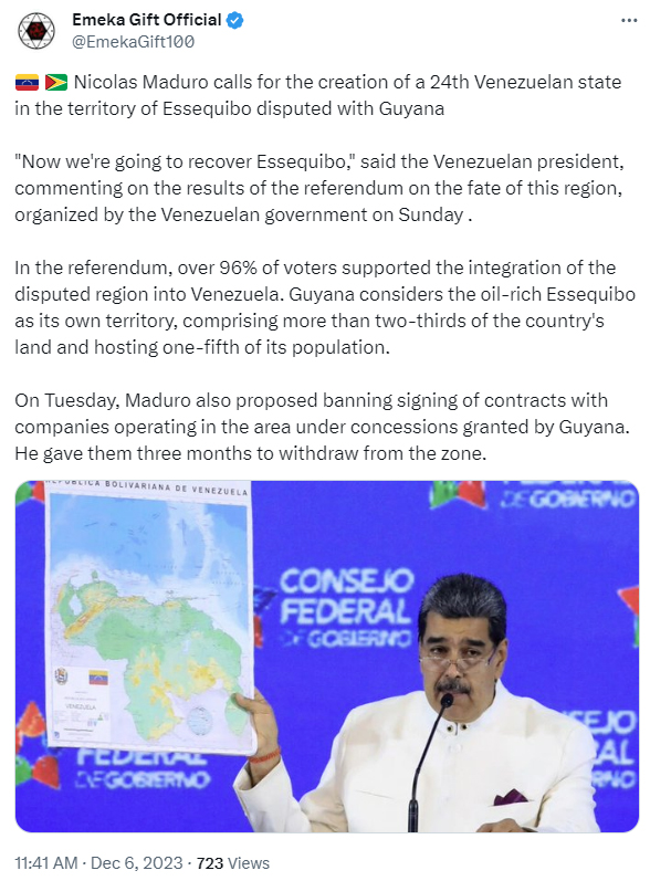 ５日のマドゥーロ大統領（Ｘ）