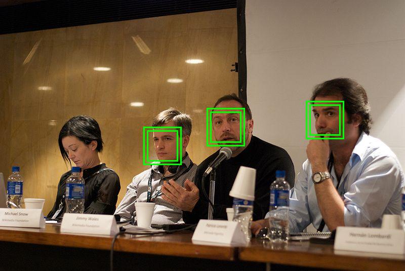 顔認証システムの様子（Wikimania2009 Beatrice Murchderivative work: Sylenius, via Wikimedia Commons）