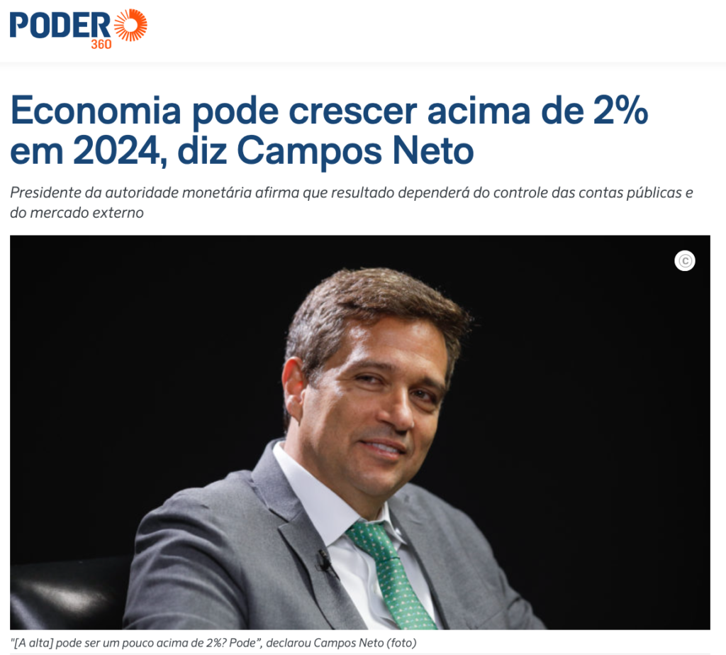 ブラジル中央銀行のロベルト・カンポス・ネット総裁（２日付ポデール３６０サイトの記事の一部）