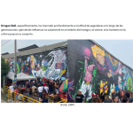 ペルーのリマに登場した巨大壁画（26日付ラディオ・モーダの記事の一部）