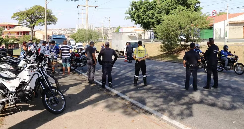 違法行為や犯罪の予防・撲滅のために活動する治安関係者達（Prefeitura de Sorocaba/Divulgação）