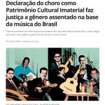 書籍「Choro: do quintal ao Municipal」の表紙（２月２９日付Ｇ１サイトの記事の一部）