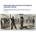 フランス人画家ジャン＝バティスト・デブレ『鞭打ち刑の執行』は19世紀ブラジルの奴隷たちを描いている（24日付ドイチェ・ヴェレ・ニュースの記事の一部）