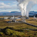 アイスランドでは電源構成に占める再生可能エネルギーの割合が100％で、うち7割が水力、3割が地熱発電。同国最大の地熱発電所、Nesjavellir発電所（Gretar Ívarsson、via Wikimedia Commons）