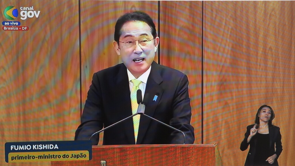 記者会見に臨んだ岸田内閣総理大臣（CanalGOV）