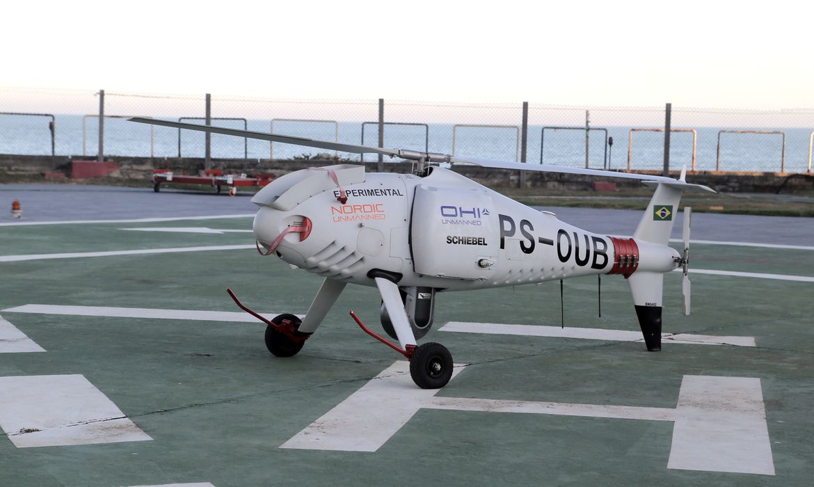 軽量貨物輸送テストに使われた無人機（©Cezar Fernandes/Agencia Petrobr）