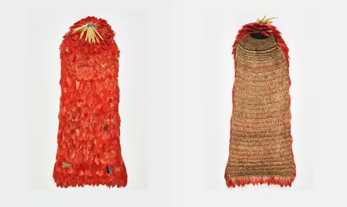 トゥピナンバー族の羽根製のマント（©Museu Nacional da Dinamarca）