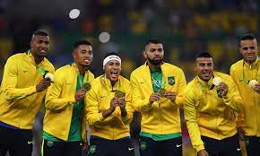 2016年リオ大会のサッカーで優勝したブラジル代表（Divulgacao）