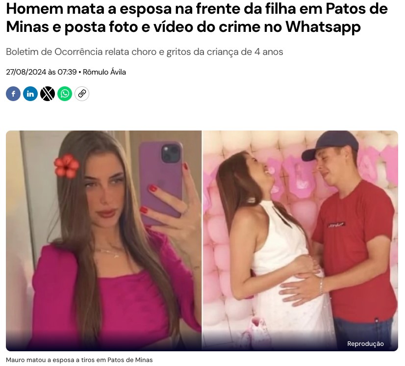 夫妻の4歳の娘が犯行を目撃していた（27日付イタチアイア・サイトの記事の一部）