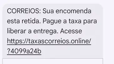 詐欺師達が使っているメッセージの一例（Joédson Alves/Agência Brasil）