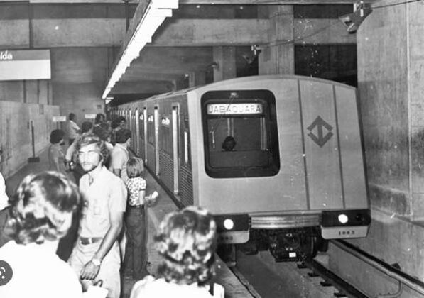 操業開始当時のサンパウロ市地下鉄（Acervo/Metrô SP）