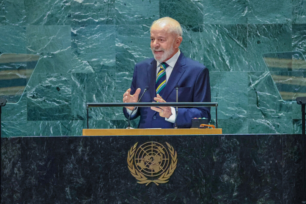 国連総会で演説するルーラ大統領（©Ricardo Stuckert/PR）