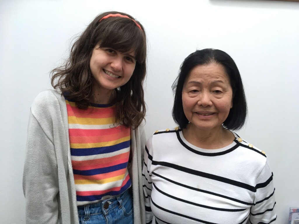 北原代表（右）とリラさん