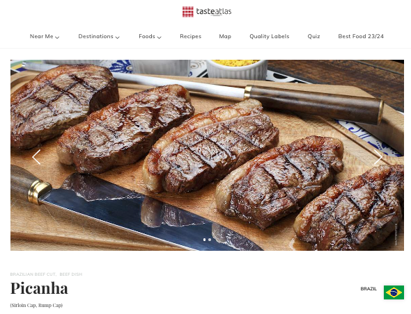 ピカーニャ（「テイストアトラス」公式サイトhttps://www.tasteatlas.com/）