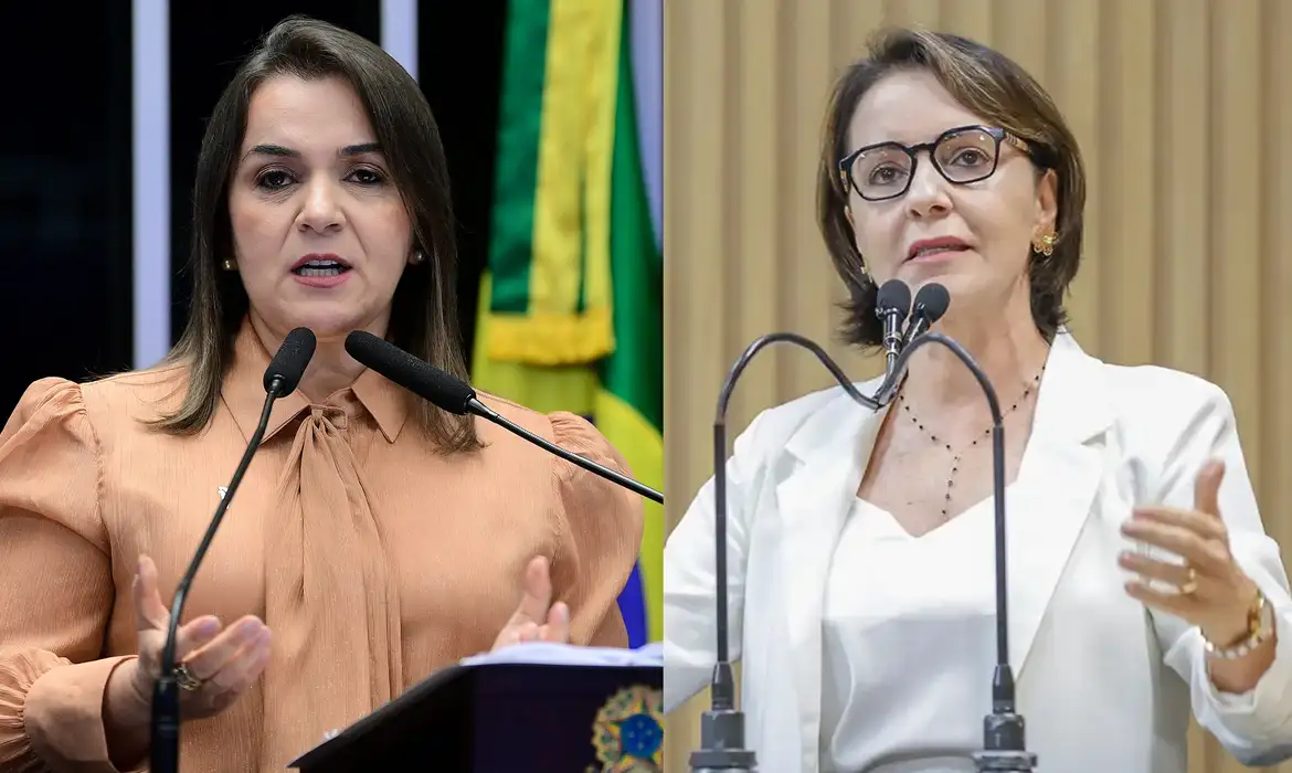 決選投票で当選した女性州都市長2人（左からアドリアネ・ロペス氏、エミリア・コレア氏、© Pedro França/Agência Senado e Gilton Rosas/Divulgação）