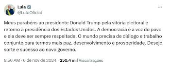 ルーラ大統領の祝福（X）