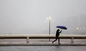 雨の中を歩く人（Marcelo camargo）