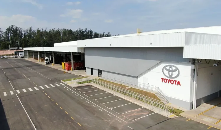 新たに開設された部品物流センター(Toyota/Divulgação)