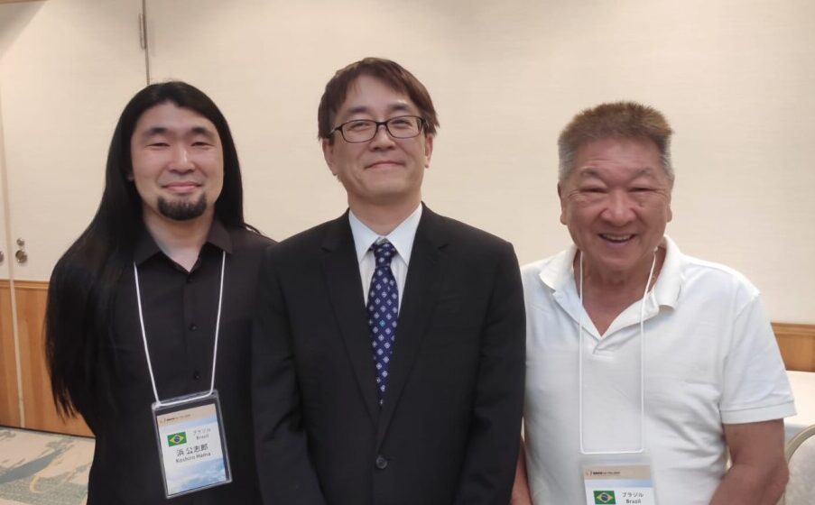 浜さん、羽生善治九段、高嶋さん（左から）