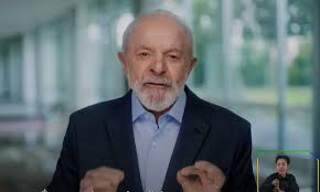 放送でのルーラ大統領（Youtube）