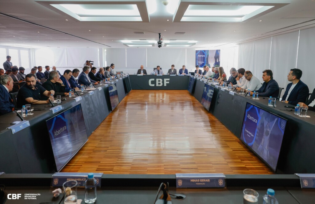 CBFの会議の様子（Rafael Ribeiro/Agencia Brasil）