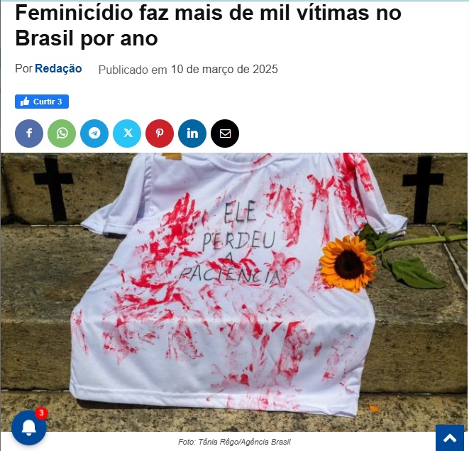 年間1千人以上が女性殺人の犠牲となっていると報じるクリック・グアルーリョスの記事の一部