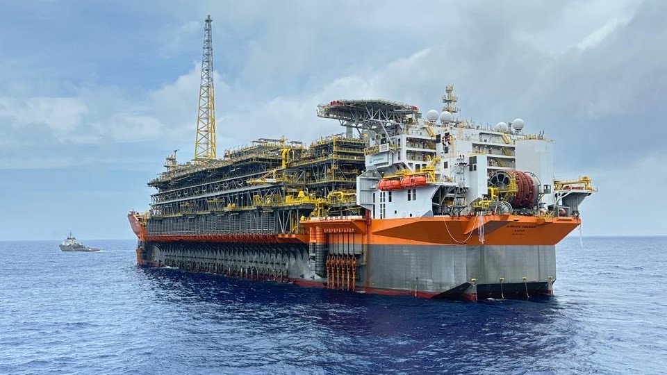 ペトロブラス社のFPSO「アルミランテ・タマンダレ」（Foto: Divulgação SBM）