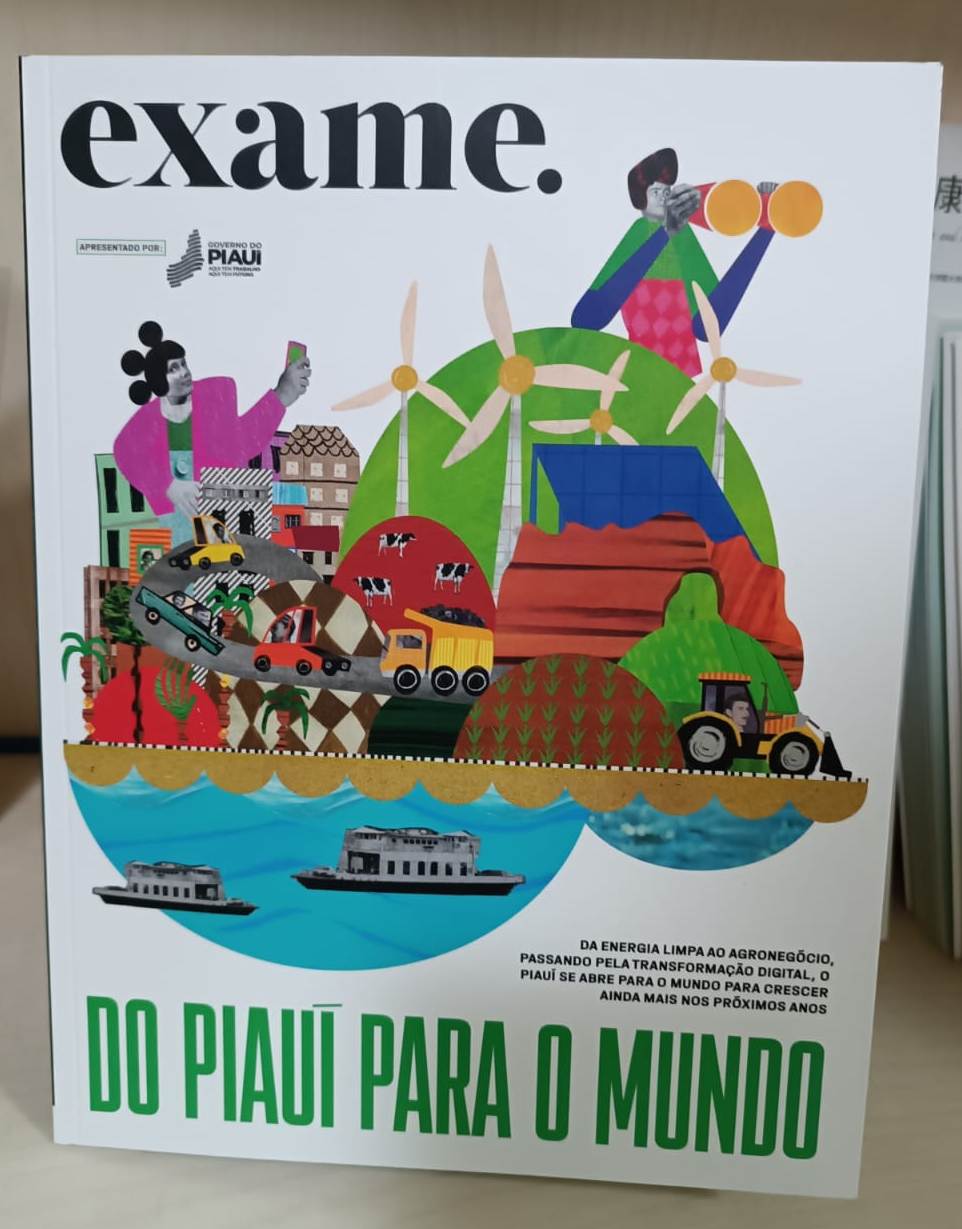 記念に配られたピアウイ州を特集したビジネス・経済誌「EXAME」