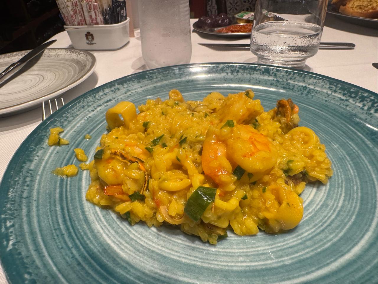 日本人に特に好評の海鮮リゾット(risoto de frutos do mar)