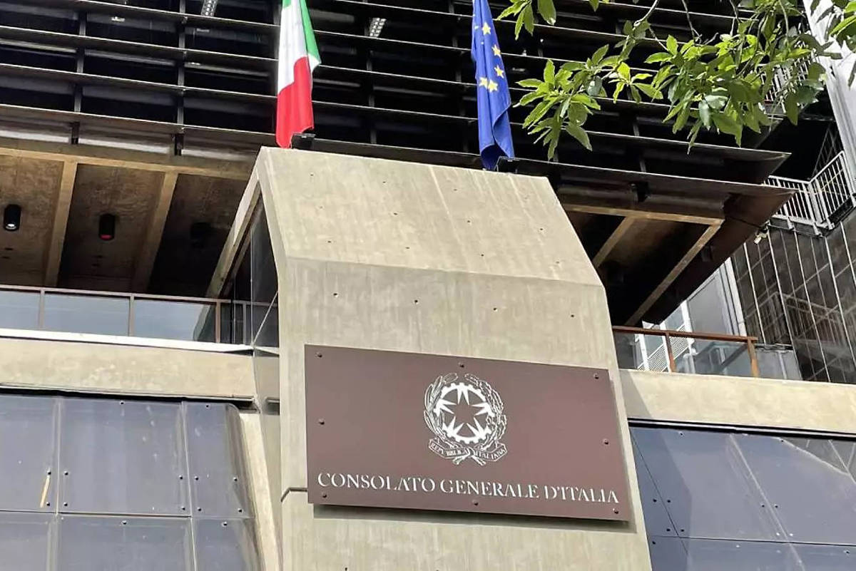 在サンパウロ・イタリア総領事館（Foto: Reprodução/X）